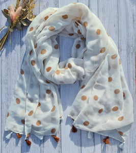 Brown Dot Scarf